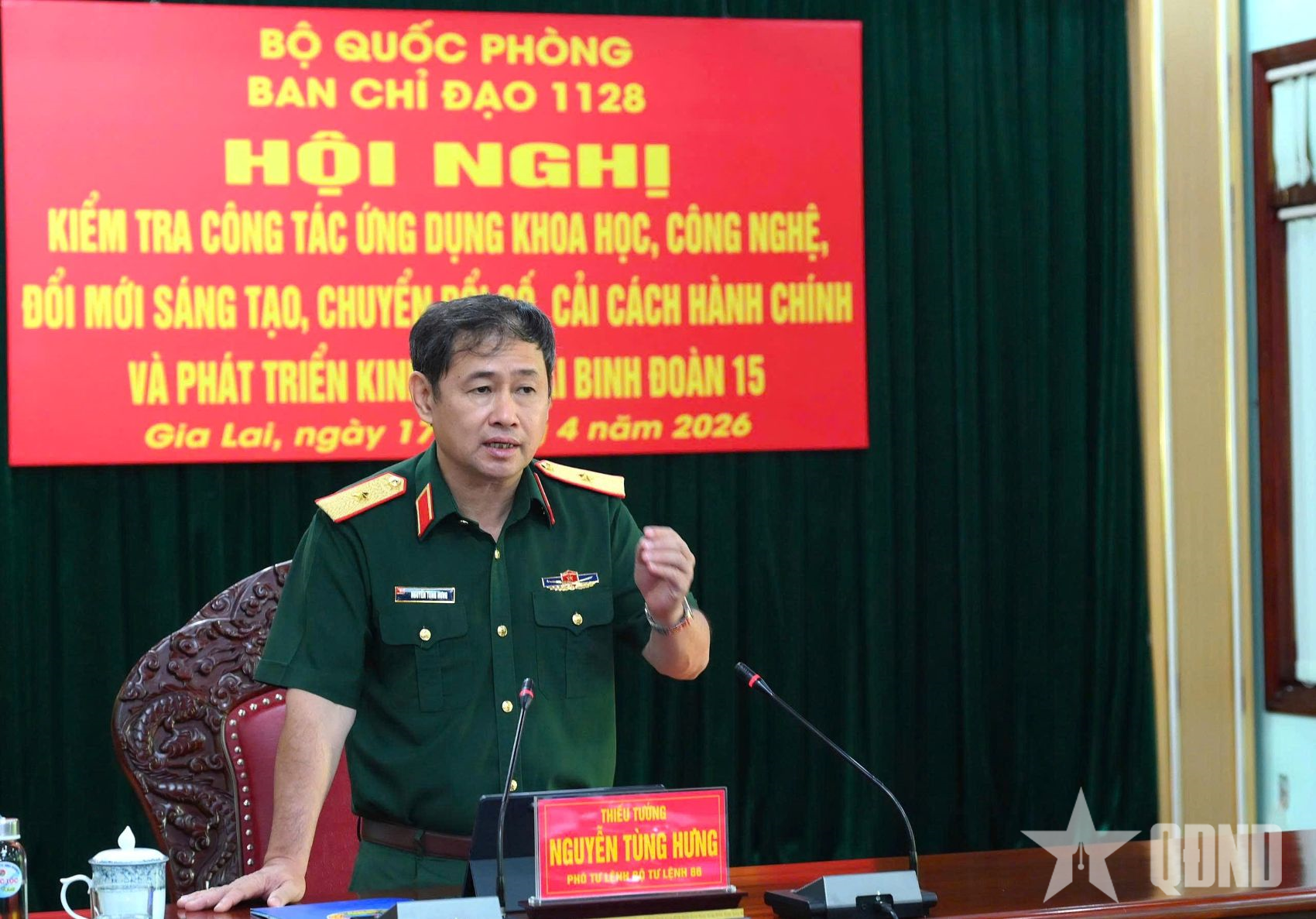 Đoàn kiểm tra Bộ Quốc phòng làm việc tại Binh đoàn 15 về công tác khoa học công nghệ và chuyển đổi số